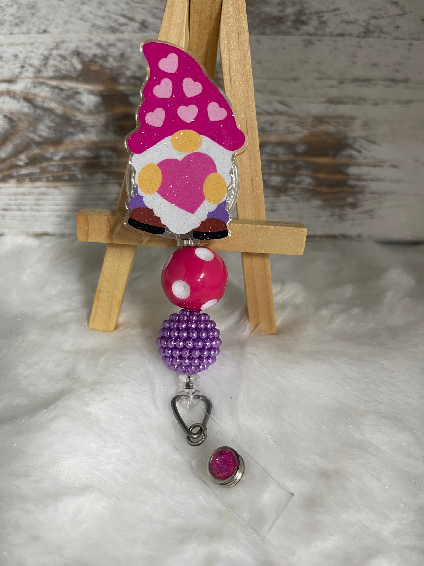 Valentine Gnome Badge Reel
