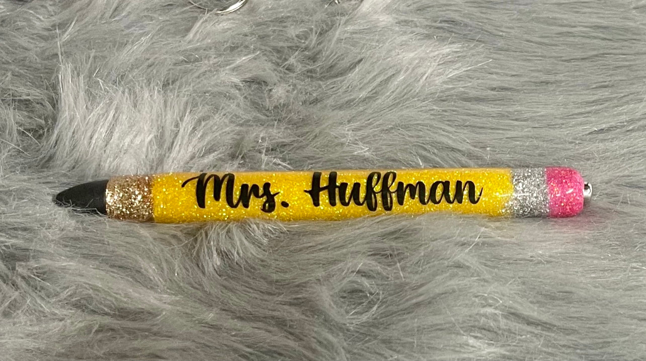 Epoxy Glitter “Pencil” Pen