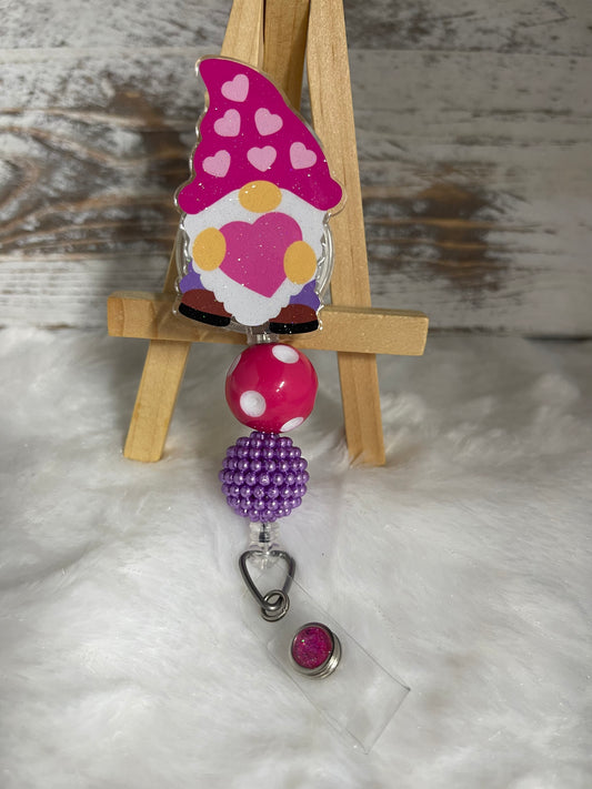 Valentine Gnome Badge Reel