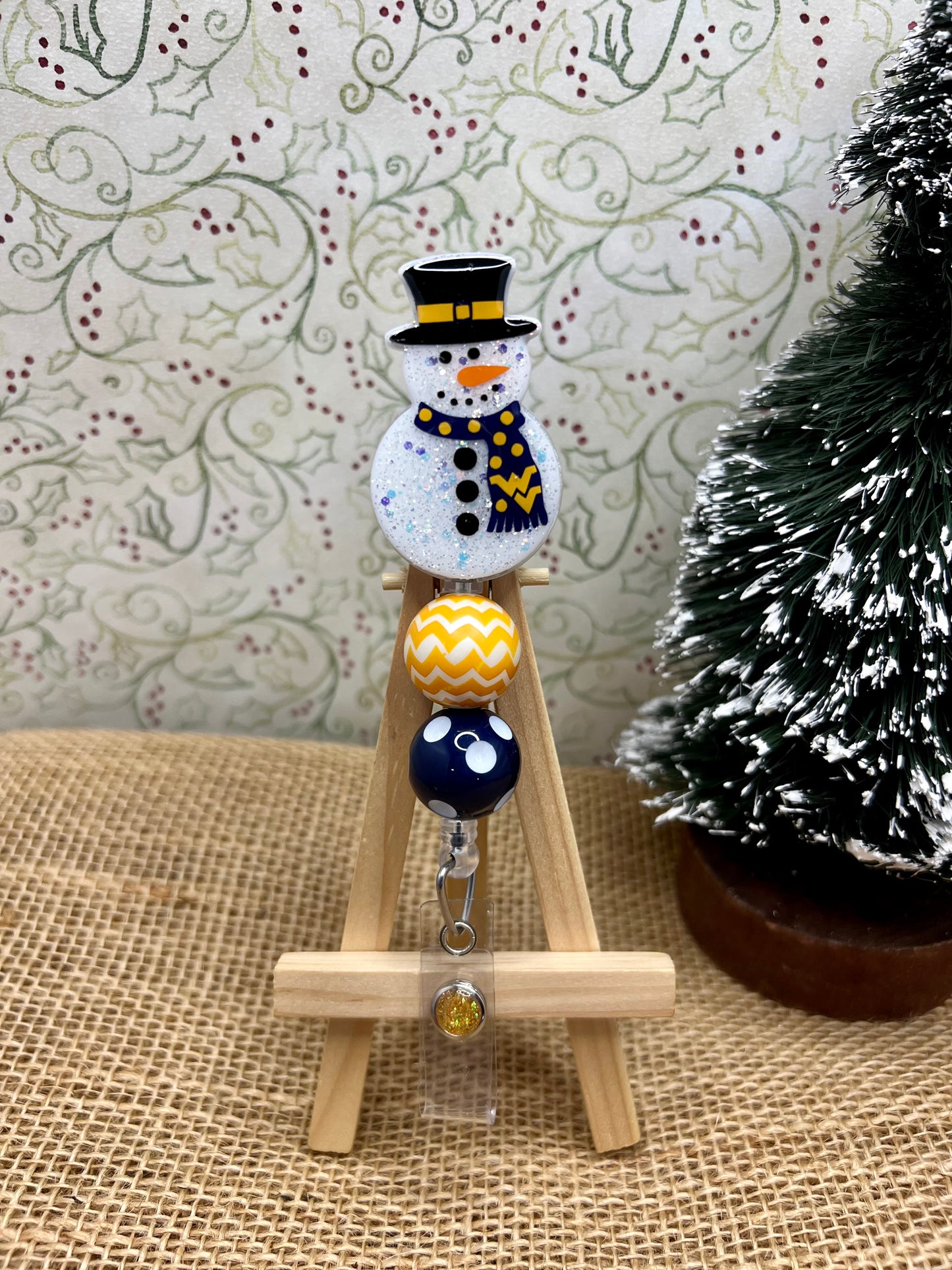 WV Snowman Badge Reel