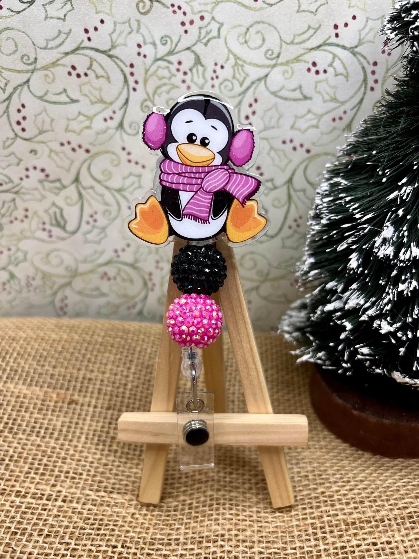 Cozy Penguin Badge Reel